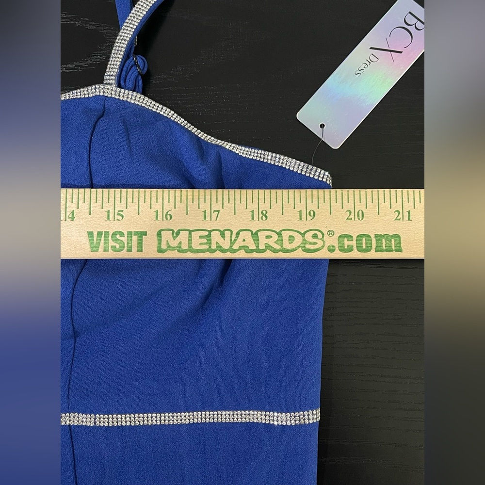 BCX Royal Blue Mini Dress with Silver Accents - Picture 9 of 11